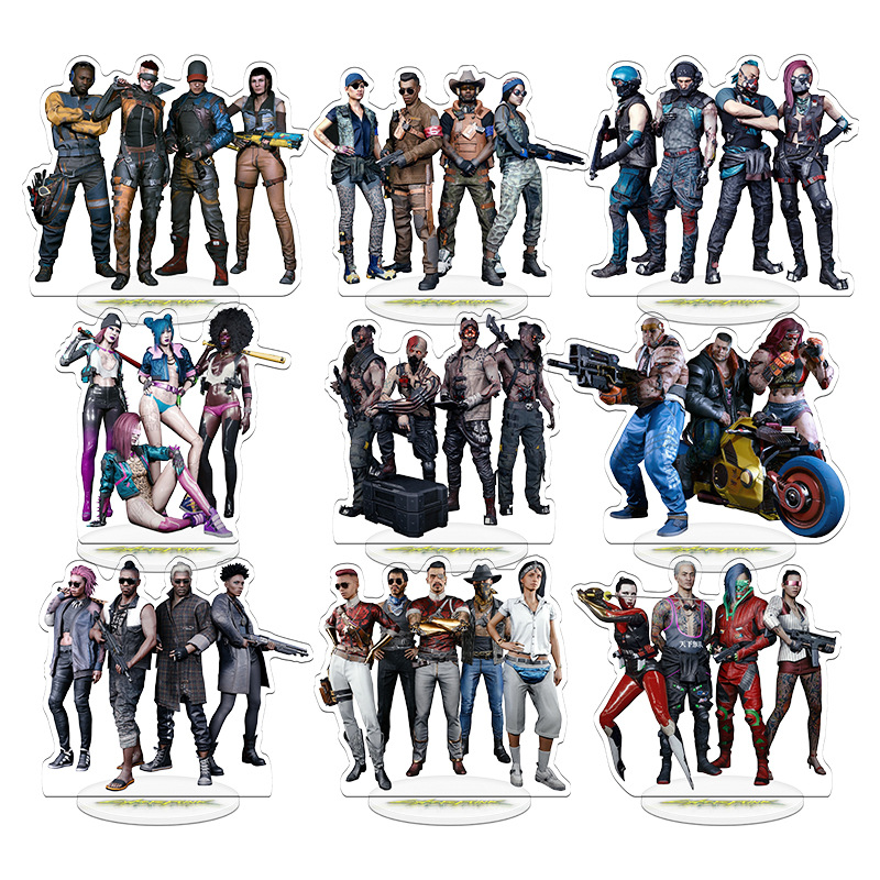 사이버펑크 2077 V 게임 굿즈 스탠드 모델 플레이트 - Anime Merchandise Figures 리뷰 및 가격