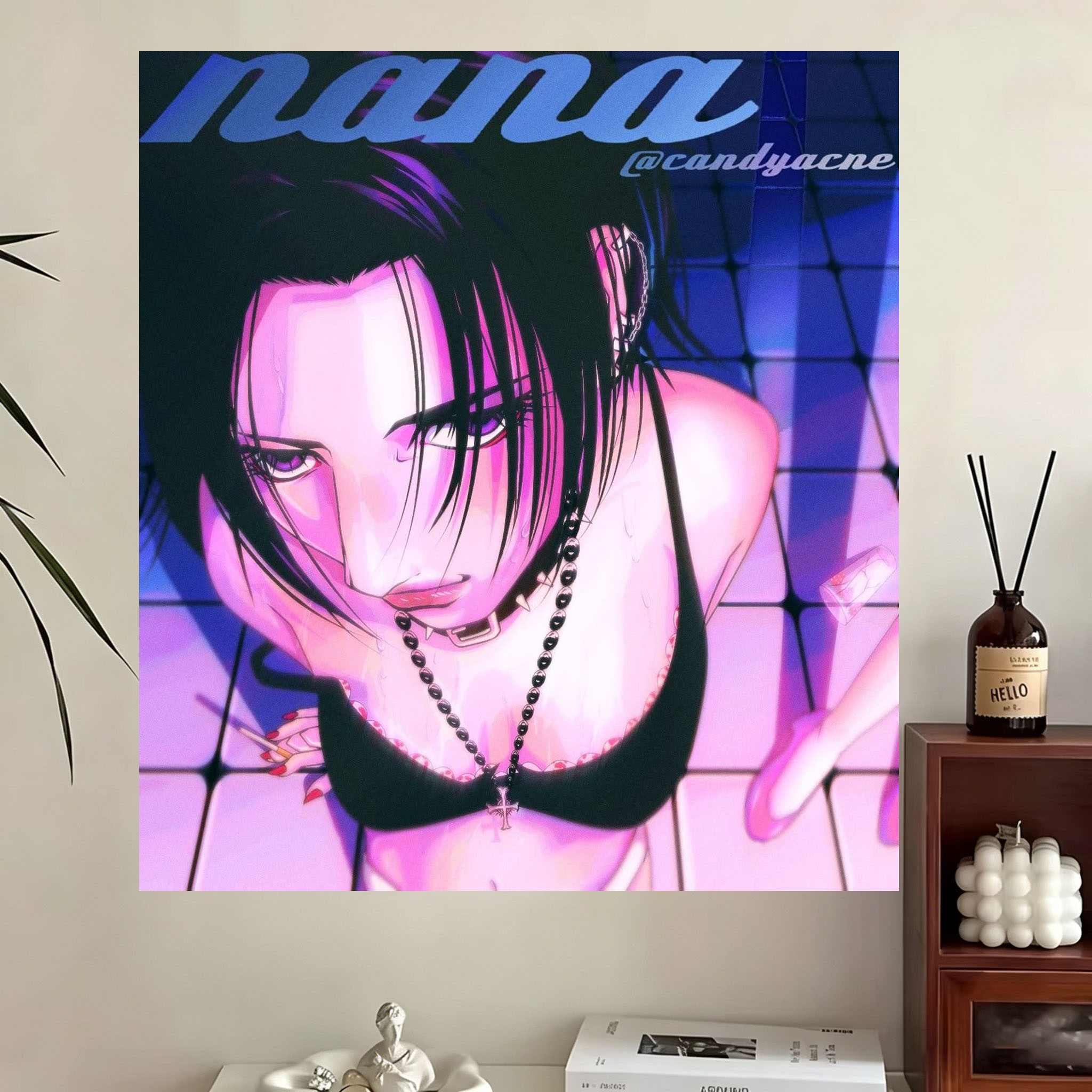 VIKAMA NANA 코마츠 나나 태피스트리 일본 애니 - Anime Merchandise In Japanese 리뷰 및 가격