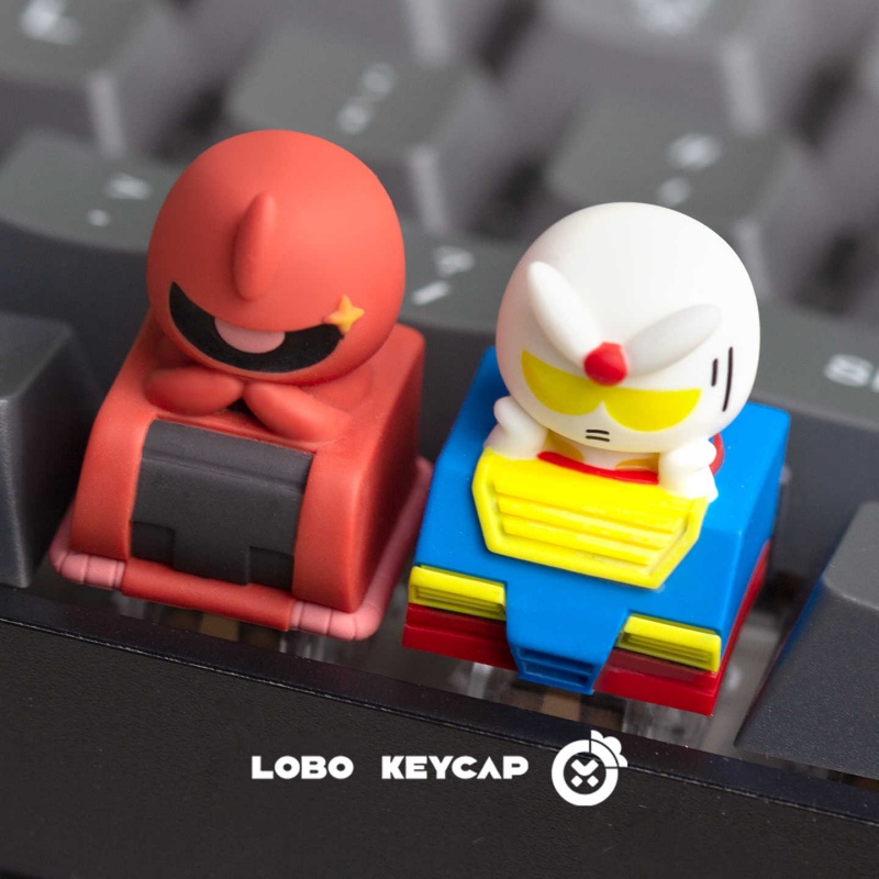 LOBO Chibi 건담 자쿠 아티산 맞춤형 레진 반투 - Keycap Artisan Anime 리뷰 및 가격